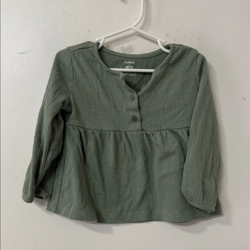 Carter's Green Long Sleeve Top